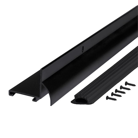 Patioplus 36 x 1.25 in. Aluminum Door Bottom for Doors, Black, 6PK PA3310300